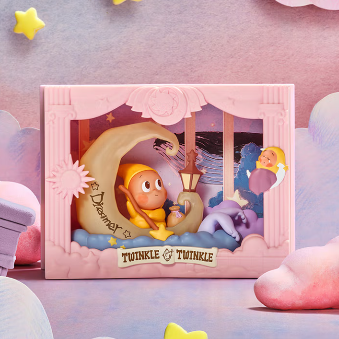 POooP MARrrT泡泡玛特 星星人点亮系列场景手办盲盒潮玩摆件 随机1个